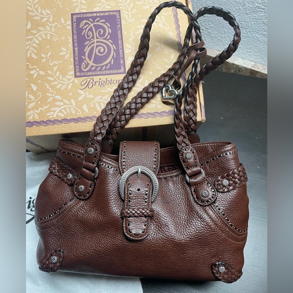 Brighton *NEW* Genuine Leather Shoulder Bag. Size OS - Picture 5 of 16